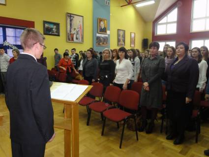 �wi�teczny apel - aula szkolna - 21.12.2011r.