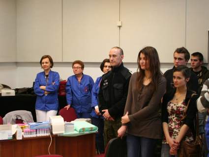 Akcja Krwiodawstwa w KOSG w Nowym S�czu.