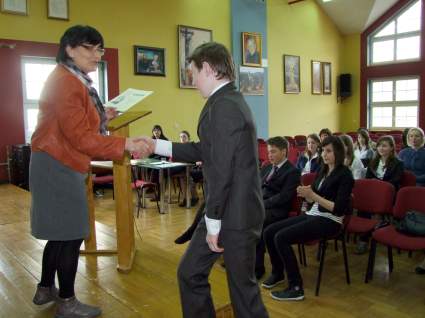 Dyplom za udzia� dla Ziemowita Dudka.