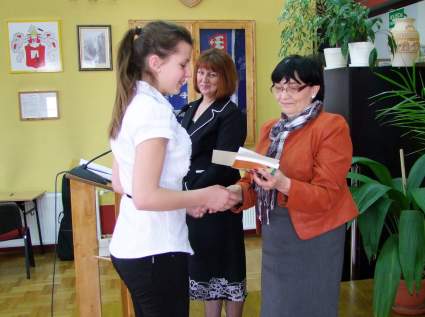 Dyplom i nagroda zaI miejsce dla Anny Babicz.