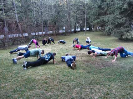 Na obozie szkoleniowo - kondycyjnym w Tatrach.