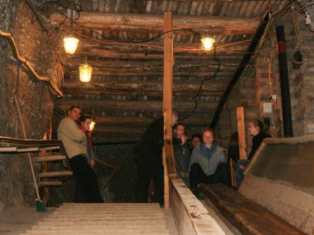 W Kopalni Soli w Bochni.