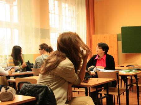 Wsp�lne zaj�cia w szkole.