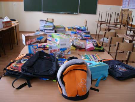 Akcja zbierania dar�w dla uczni�w z Ukrainy - 26.03.2013 r.