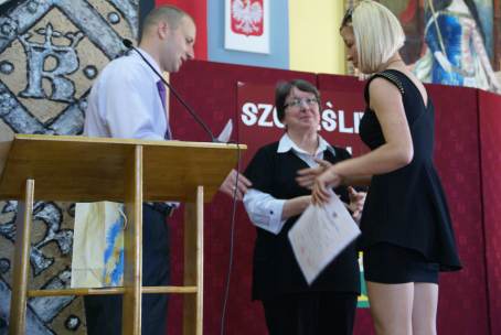 Po�egananie absolwent�w ZSZ.