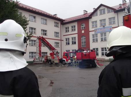 Pr�bna ewakuacja i stra�ackie �wiczenia - 25.11.2014 r.