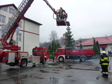 Pr�bna ewakuacja i stra�ackie �wiczenia - 25.11.2014 r.