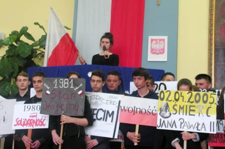 Akademia z okazji 224 rocznicy uchwalenia Konstytucji 3 Maja - 29.04.2015 r.