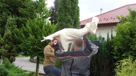 Posadowienie pomnika �w. Jadwigi Kr�lowej - 22.09.2016 r.