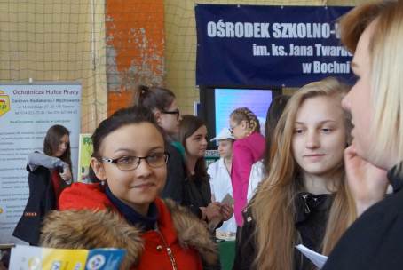 ZS w �egocinie na Gie�dzie Informacji Zawodowej w Bochni - 16.03.2017 r.