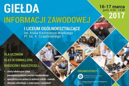  Gie�da Informacji Zawodowej w Bochni - 16.03.2017 r.