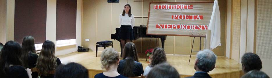 Konkurs Recytatorski "Herbert - poeta niepokorny: - 23.03.2017 r.