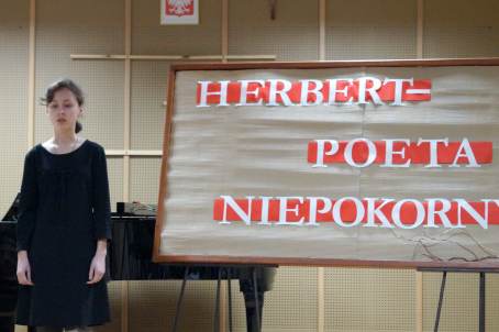 Konkurs Recytatorski "Herbert - poeta niepokorny: - 23.03.2017 r.