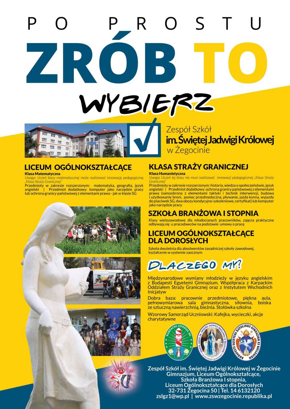 Wybierz Zesp� Szk� w �egocinie.