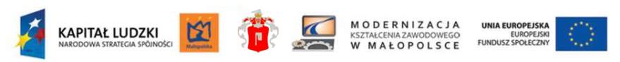 Modernizacja Kszta�cenia Zawodowego w Ma�opolsce. 