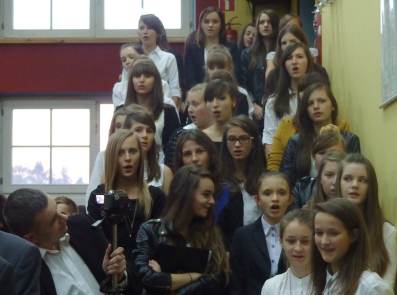 Wystep na Jubileuszu 20-lecia LO w �egocinie.