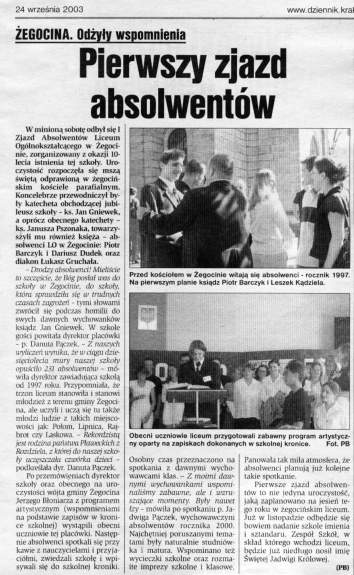 Artyku� w "Dzienniku Polskim".