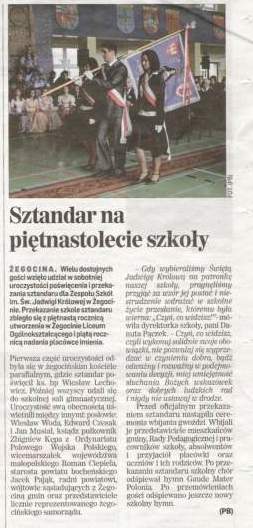 Artyku� z "Dziennika Polskiego" - 10.02.2009.