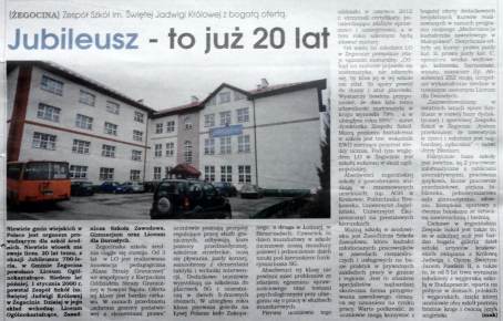 Artyku� w "Przegl�dzie Regionalnym" - 03.2012 r.