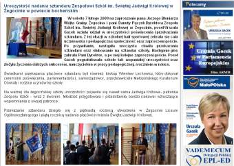 Screen z serwisu www.urszulagacek.pl.