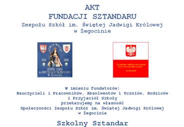 Akt fundacji sztandaru.