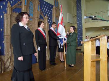 Przekazania sztandaru szkole.