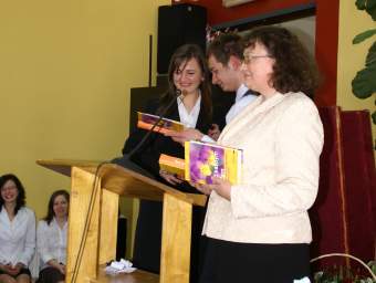 Podzi�kowania dla dzia�aczy samorz�du szkolnego.