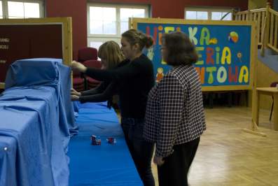 Przygotowania do loterii.