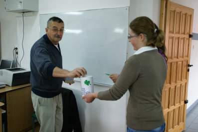 Kwesta w szkole na rzecz powodzian.