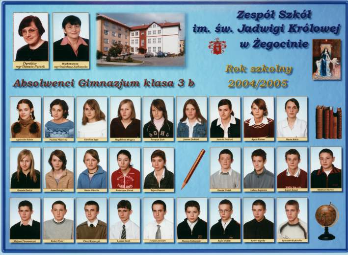 Absolwenci Gimnazjum w �egocinie - 2005 r.