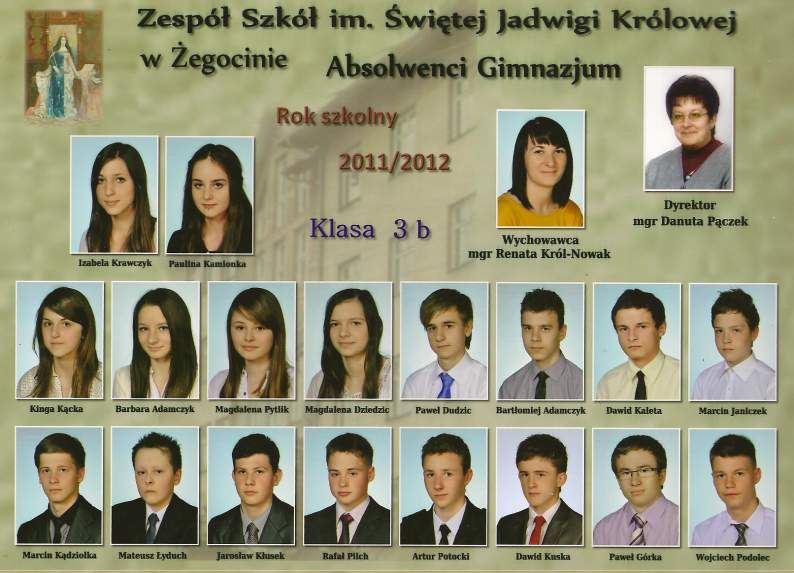 Alsolwencig imnazjum 2012 - III A.