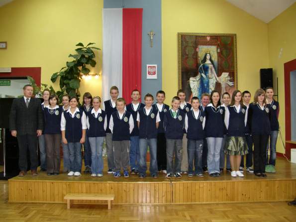 Klasa I B gimnazjum.